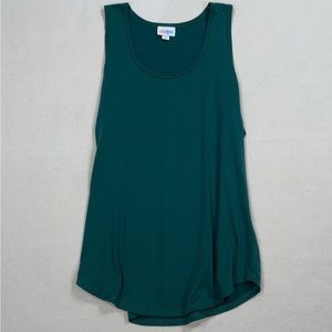 Lularoe deep Green Cotton Sleeveless Tank Top sleeveless SzSMALL SzSM